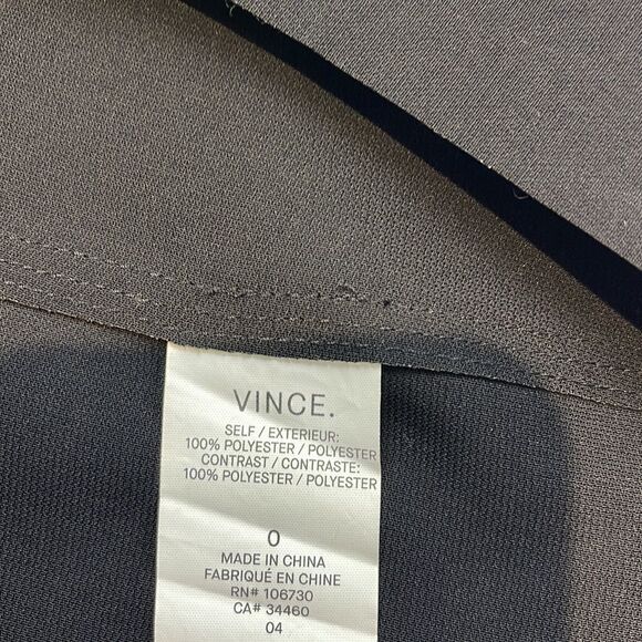 VINCE knee length black pencil skirt size 0 - Picture 8 of 10